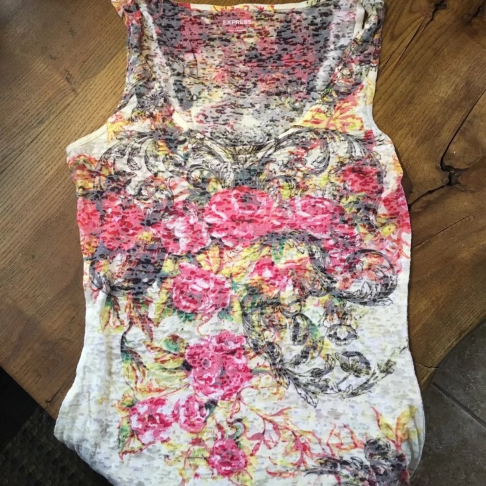 Express burnout tank top